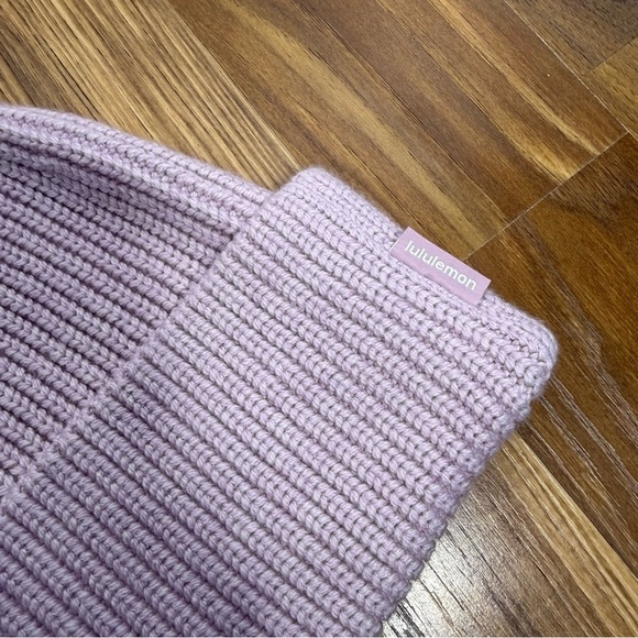 LULULEMON Pink Peony Ribbed Merino Wool-Blend Knit Beanie main image 7